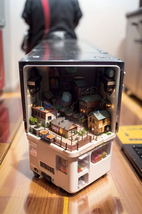 mini\(ttp\), (8k, RAW photo, best quality, masterpiece:1.2), simple background, clean background, depth of field, city, high building, miniature, landscape, isometric,<lyco:miniatureWorldStyle_v10:0.8> , in refrigerator,