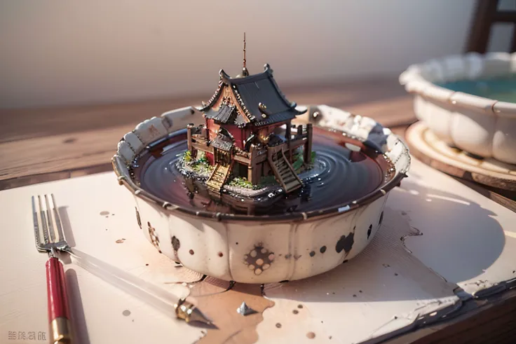 mini\(ttp\), (8k, RAW photo, best quality, masterpiece:1.2), (realistic:1.37),(chinese temple), miniature, landscape, (isometric), glass tank,in bowl, (8k, best quality, masterpiece:1.2), (realistic, photo-realistic:1.37), ultra-detailed,, <lyco:miniatureWorldStyle_v10:0.8>