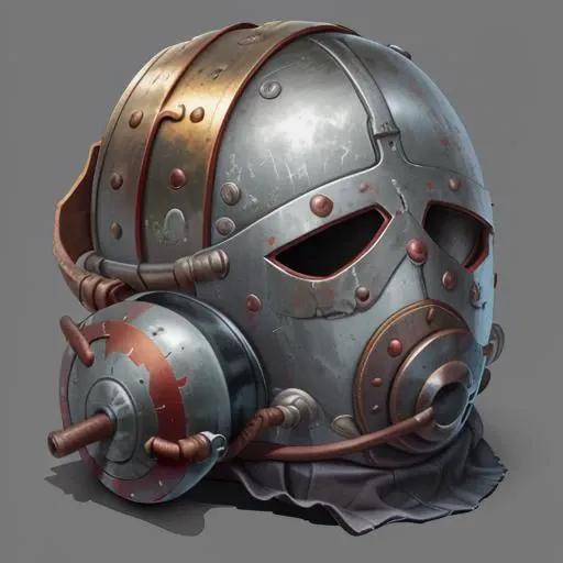 <lora:icon01_:0.7> iron helmet