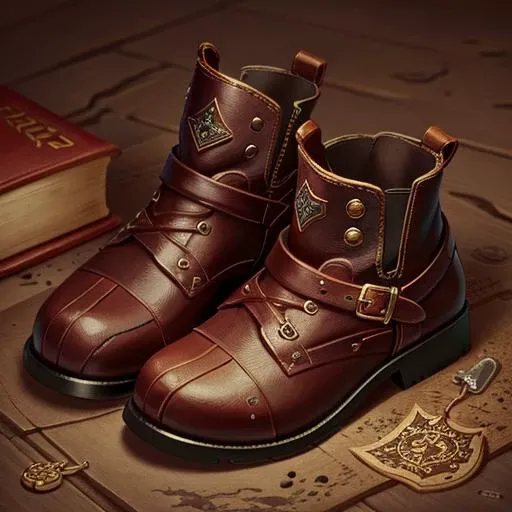 <lora:icon01_:0.7> leather boots, item, fantasy art