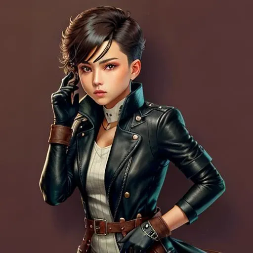 <lora:icon01_:0.7> leather gloves