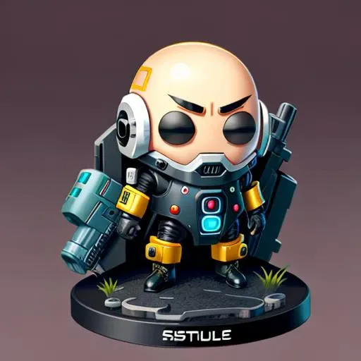 <lora:icon01_:0.75> funko pop, scifi, futuristic