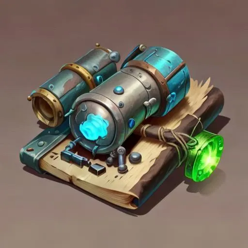 <lora:icon01_:0.75> tinkerer parts, item, fantasy art