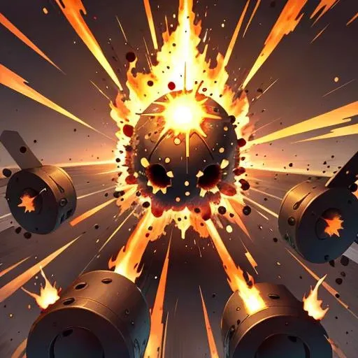 <lora:icon01_:0.7> explosion, cartoon