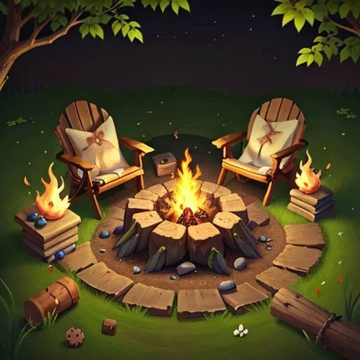<lora:icon01_:0.6> campfire, item, fantasy art