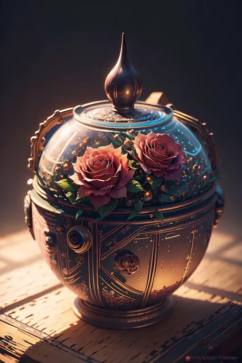 Best quality, masterpiece, ultra high res, (photorealistic:1.4),absurdres,
a fantasy Rose Diadem blossom in the pot,
CircuitBoardAI, <lora:CircuitBoardAI:0.9>