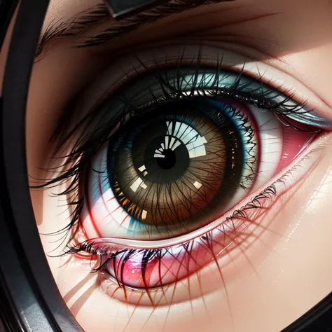 Close-up pupil, 1pupil fills the entire frame, ultra-detailed, with reflected light, sharp-focus,
3D, realistic, masterpiece, best quality, 8k,
rim lighting