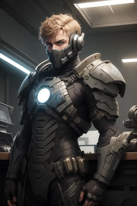 masterpiece, best quality,1boy,armorsuit , looking at viewer,<lora:ArmorSuit_v1:0.7:ALLSOUT> <lora:CircuitBoardAI:1:ALLIN> CircuitBoardAI,