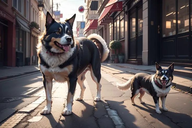 from before,walking on the street,([nova,solo,1girl::5]:[1dog::25]:[cats::35]),
masterpiece,8k,highres,highest texture,better face,