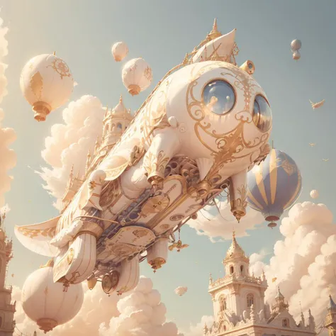 <lora:IvoryGoldAI:.9>  IvoryGoldAI dirigible in skies, flying