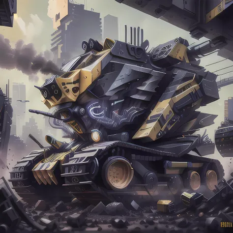(best quality, highres, sharp focus), Masterpeice, 4K, 8K, Realistic, Ultra Realistic, High Quality, High Resolution, constructionyardai, Bulldozer, futuristic, cyberpunk, <lora:ConstructionyardAIV3:1>