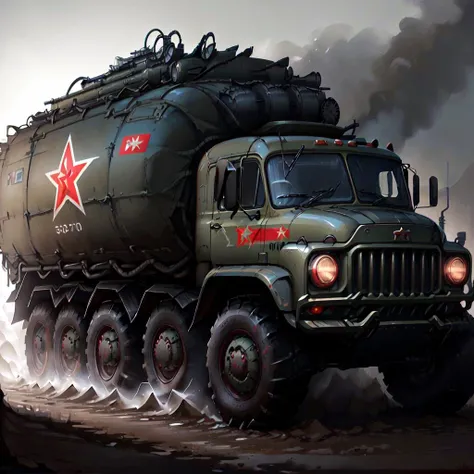 <lora:SovietPunkAIv2:.85> SovietPunkAI truck