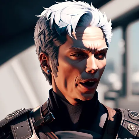 Highly detailed, High Quality, Masterpiece, beautiful, Pog, <lora:Pog:1>, solo, 1boy,<lora:devilMayCry5Vergil_v10:0.5> vergil(dmc5),