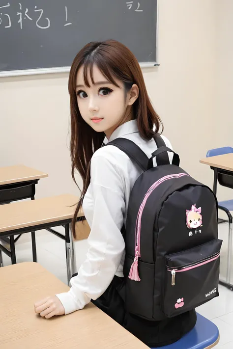 Masterpiece, best quality, 1girl,
<lora:kwFemaleBeta92_SDXL_v1:1>, waifu,
student,classroom,bag,table