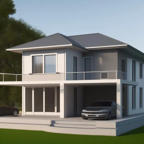 3D render of the house