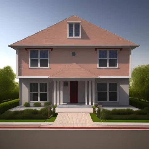 3D render of the house