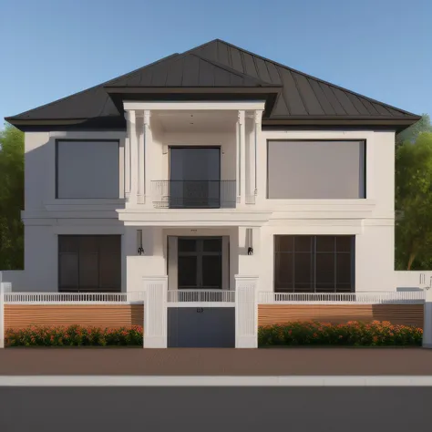 3D render of the house