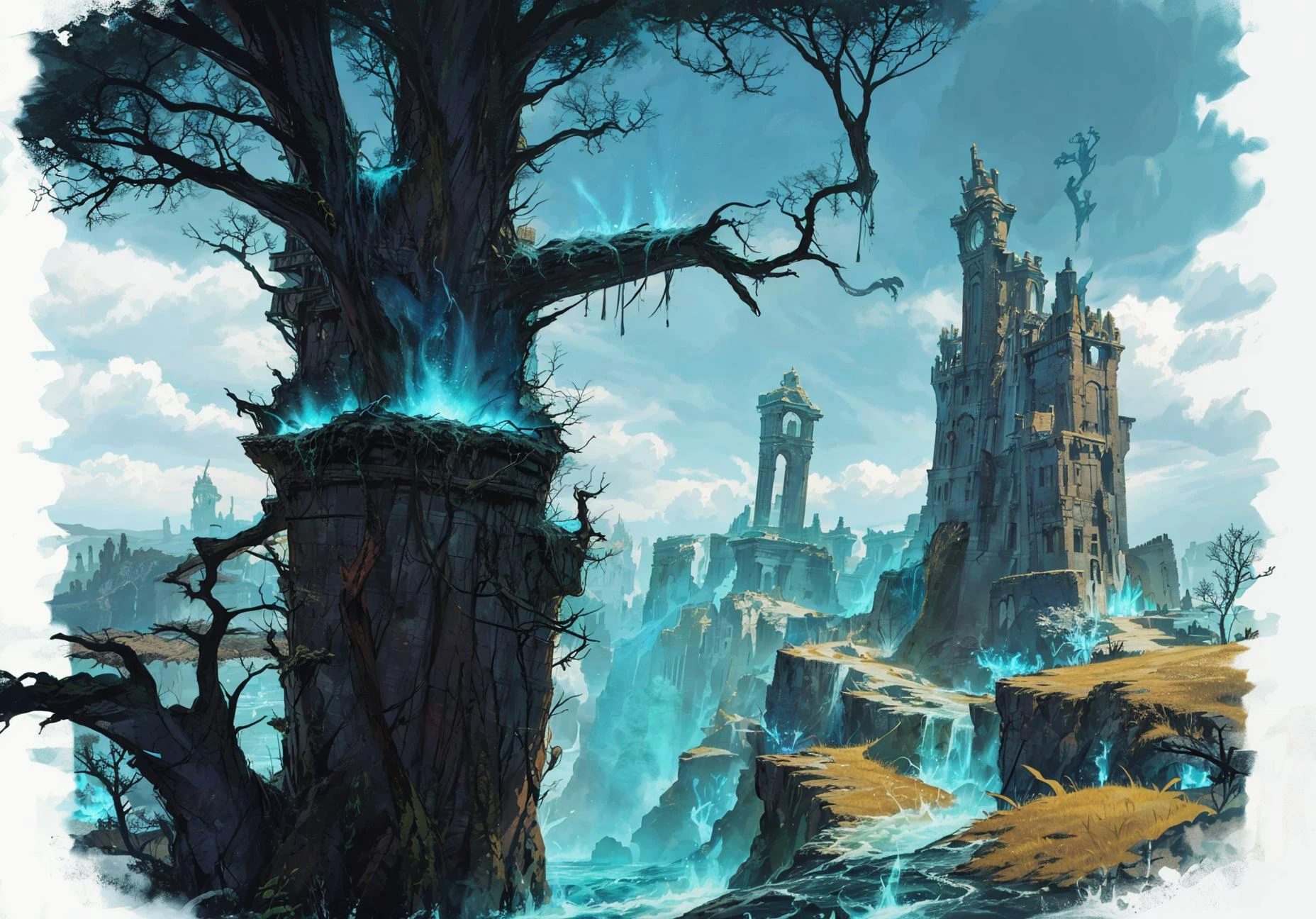 Shadow Isles, <lora:Shadow Isles:0.6>,lost world