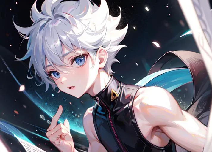 1boy, solo, focus, <lorakilluaHunterXHunter_v10>, killua