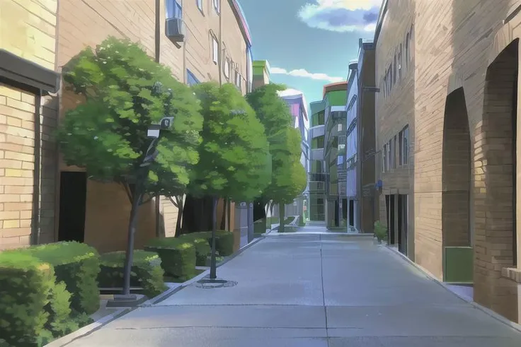 (Best quality, absurdres, high quality, high detail, 8k), (anime screencap), (no humans), Pokemovies,
Brookhaven, Courtyard, Outside