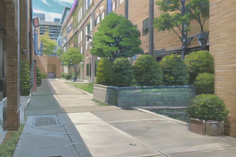 (Best quality, absurdres, high quality, high detail, 8k), (anime screencap), (no humans), Pokemovies,
Brookhaven, Courtyard, Toronto