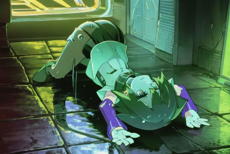 (Best quality, absurdres, high quality, high detail, 8k), (anime screencap), (no humans), Pokemovies, the_observer,
nighttime, the backstreets of a dingy old city, where dim neon lights cast faint colour on the soaked streets.