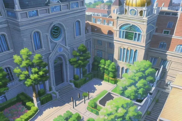 (Best quality, absurdres, high quality, high detail, 8k), (anime screencap), (no humans), Pokemovies, amazingarchitecture,
the exterior of a large, modern hospital building. A (Pokeball) symbol is on the wall, above the building's main entrance.