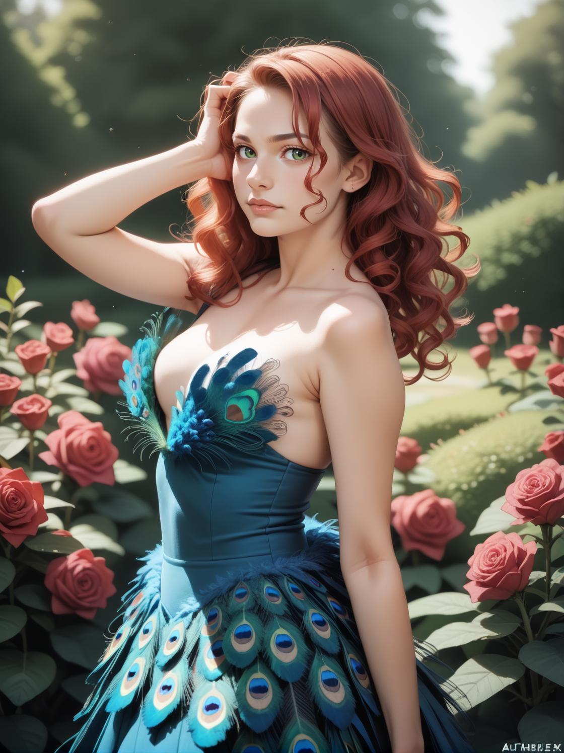Peacock Feather Dress (PD) v1.0