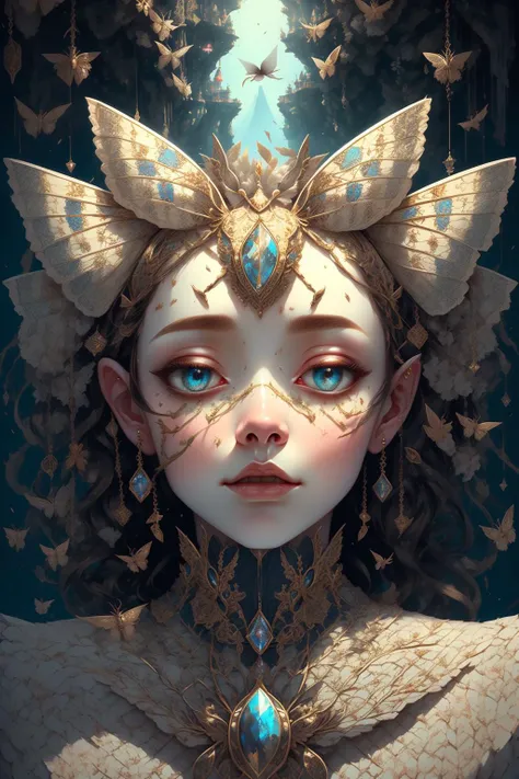 moth, <lora:Moth-Fashion-v1:1>, A forbidden castle high up in the mountains, pixel art, (intricate details:1.12), hdr, (intricate details, hyperdetailed:1.15), (natural skin texture, hyperrealism, soft light, sharp:1.2), game art, key visual, surreal