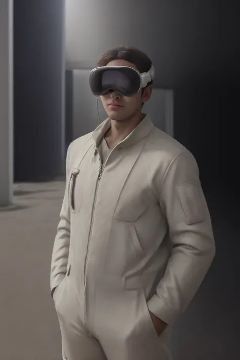 (flight suit:1.5), ultra high res, 20 years old, (male:1.4), (bodybuilder:0.7) , (Apple_Vision_Pro), <lora:Apple_Vision_Pro:0.8>,4k ,hd ,((outside a wasteland runway)), (best quality, masterpiece:1.2), photorealistic, ((( View from front))), (pilot hat:1.5)