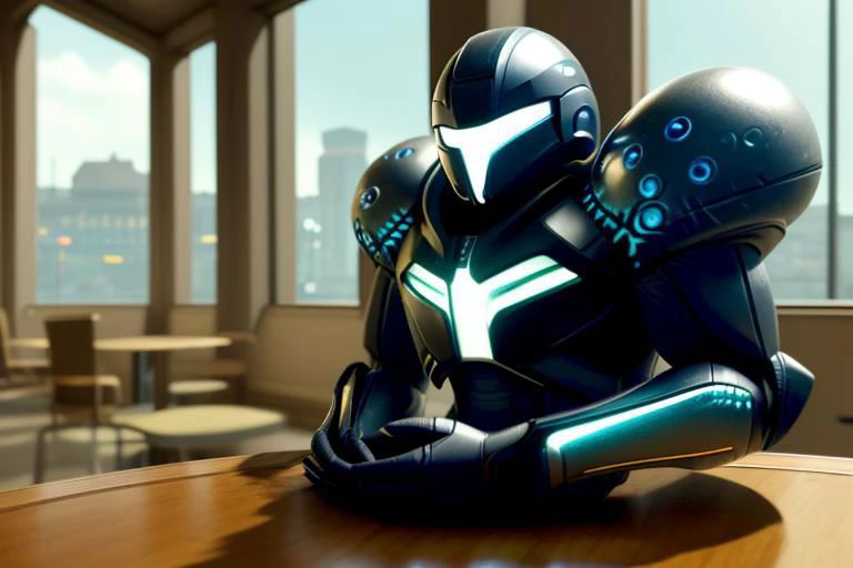 darksamus, solo, helmet, claws, phazon suit, arm cannon, 
confident, pov across table,looking at viewer,sitting,  BREAK
CONCEPT_pov_dating_ownwaifu,www.ownwaifu.com,
glowing blue rocks on a plate, background,holding,indoors,blurry foreground, restaurant,
BREAK, extremely detailed CG unity 8k wallpaper, dim lighting, run down restauraunt, (masterpiece:1.0),(best_quality:1.0), ultra high res,4K,ultra-detailed, photography, 8K, HDR, highres, (absurdres:1.2), Kodak portra 400, film grain, blurry background, (bokeh:1.2), lens flare, (vibrant_color:1.2),professional photograph,