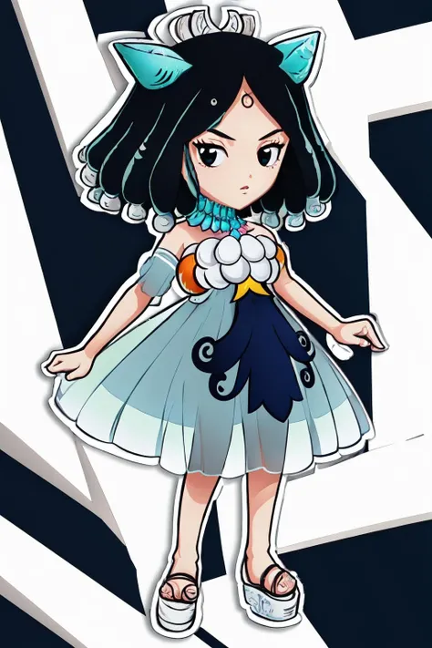 Highly detailed, High Quality, Masterpiece, beautiful, Kirisame, <lora:Kirisame:0.9>, solo, 1girl, chibi, full body, standing, <lora:Style_PaperMario:1>