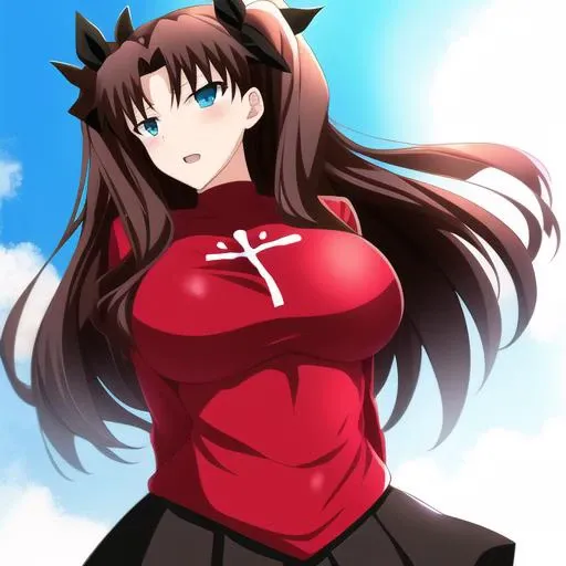 <lora:tohsaka_rin_alt:0.55> tohsaka_rin_alt, big_breasts, standing