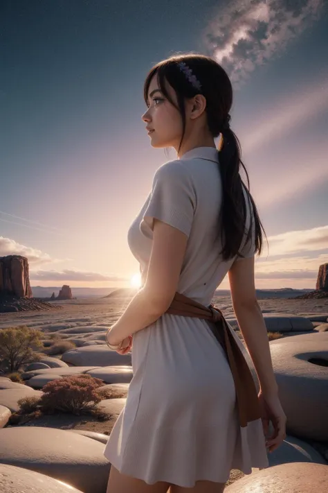 1girl, professional Cosplay Photograph, glimmering transformation, side view shot of a Sami ([Jupiter's Great Red Spot:salt:3]:1.3) , the salt is very Alien and Simple, it is engraved with Granite and Mythical patterns, it is inspired by Google, autumn background, dense flora and lava pit, Snowing, Wide view, Anime screencap, Light and Bright, Aestheticism, Motion blur, HDR, Nikon d3300, Zoom lens, Muted Colors, Instagram, Movie concept art, UHD, Best quality