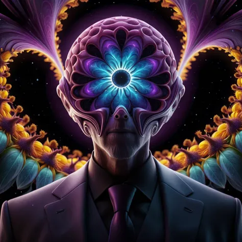 <lora:add-detail-xl:0.8> nebula, galaxies, stars, cinema4D, smooth, shiny, dynamic pose portrait, a psychedelic cyclops creature with one big eye wearing a rainbow fancy tuxedo with sacred geometry, full body shot dynamic pose, purple and green eyes, rainbows, background is a tie dye design, intertwining, a burning realistic pink and blue sun, realistic flames, burning, cyborg, black and white fractal spirals, tiny details, plants, octopus tentacles, honeycomb pattern, sacred geometry on skin, flower of life, psychedelic, visionary art, extremely detailed, hyperealistic, crisp, 8K upscaled to max, dark, horror, sunflowers, masterpiece, polkadots, cinematic. Hasselblad X1D, 24mm,