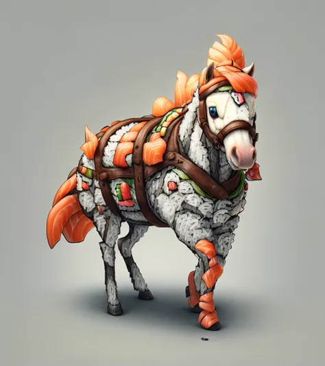 <lora:SushiStyle v1:1> SushiStyle horse
