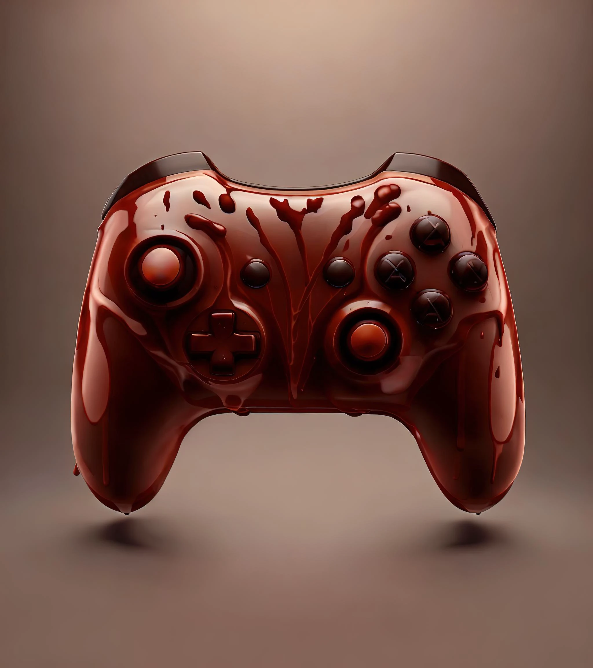 <lora:ChocolateWetStyle v1:1> ChocolateWetStyle video game controller