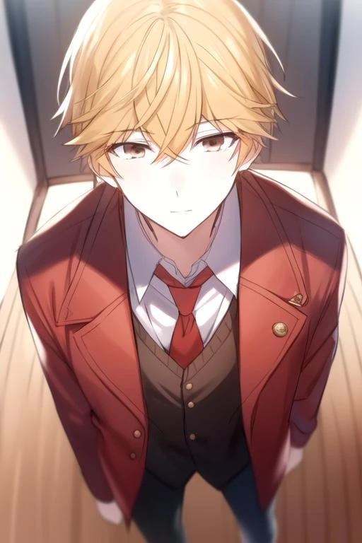 masterpiece, best quality, sketch, 1boy, solo, male focus, looking at viewer, , depth of field, <lora:asaya_hasekura:0.72>, asaya_hasekura, blonde hair, brown eyes, pirate costume, , 12k resolution