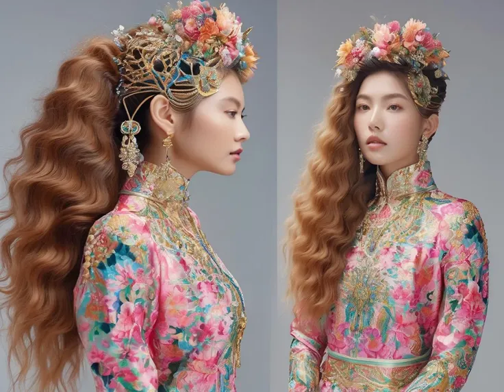 (modern art, masterpiece, best quality, hyper realistic, raw photo, ultra detailed, extremely detailed, intricately detailed), (photorealistic:1.4), fashion photography of a stunningly beautiful women, (crazy alternate hairstyle:1.4), kaleidoscope, <lora:hair_style:0.95>, beautiful and breathtaking hairstyle, pinterest hairstyles, concept art, hairstyle inspired by __artistsxl__ and __fashion__, __hairMisc__, __hairTexture__, __hairstyles__, __haircolormix__, stunning intricate full color, (intricate detailed hair:1.4), irresistibly tempting, understated appeal, striking juxtapositions, evocative hues, vivid illumination, creative refinement, striking juxtapositions, evocative hues, captivating coloration, pure, Innocent, aesthetic, romanticism, fairy, idol, beautiful detailed face, small face, artistic, perfect anatomy, goddess, calm, composed, like a cat, highly detailed __clothesWildcards_v10/korean girl style/dayilylook__ designed by Matthew Williamson and __fashion__ and __artistsxl__, layered, textural, face focus, depth of field, symmetrical, golden ratio, 8k resolution, octane render, extremely high-resolution details, realism pushed to extreme, fine texture, incredibly lifelike, (soft window natural lighting:1.4), dynamic angle, film grain, FujiFilm XT4, taken by __artists/Photography/photographers__, wakame,