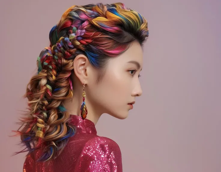 (modern art, masterpiece, best quality, hyper realistic, raw photo, ultra detailed, extremely detailed, intricately detailed), (photorealistic:1.4), fashion photography of a stunningly beautiful women, (crazy alternate hairstyle:1.4), a unique form reminiscent of something from a sci-fi movie, <lora:hair_style:0.95>, beautiful and breathtaking hairstyle, pinterest hairstyles, hairstyle inspired by __artistsxl__ and __fashion__, __hairMisc__, __hairTexture__, __hairstyles__, __haircolormix__, stunning intricate full color, (intricate detailed hair:1.4), kaleidoscope, irresistibly tempting, understated appeal, striking juxtapositions, evocative hues, vivid illumination, creative refinement, striking juxtapositions, evocative hues, captivating coloration, pure, Innocent, aesthetic, romanticism, fairy, idol, beautiful detailed face, small face, artistic, perfect anatomy, goddess, calm, composed, like a cat, highly detailed __clothesWildcards_v10/korean girl style/dayilylook__ designed by Matthew Williamson and __fashion__ and __artistsxl__, layered, textural, face focus, depth of field, symmetrical, golden ratio, 8k resolution, octane render, extremely high-resolution details, realism pushed to extreme, fine texture, incredibly lifelike, (soft window natural lighting:1.4), dynamic angle, film grain, FujiFilm XT4, taken by __artists/Photography/photographers__, wakame,