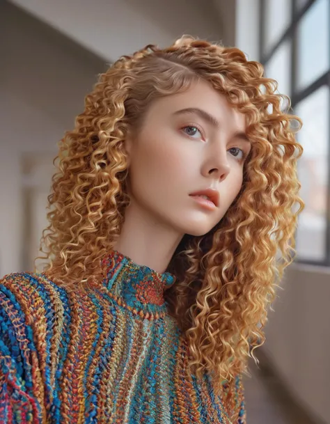 (modern art, masterpiece, best quality, hyper realistic, raw photo, ultra detailed, extremely detailed, intricately detailed), (photorealistic:1.4), fashion photography of a stunningly beautiful women, (crazy alternate hairstyle:1.4), a unique form reminiscent of something from a sci-fi movie, <lora:hair_style:0.95>, beautiful and breathtaking hairstyle, pinterest hairstyles, hairstyle inspired by John Totleben and Kate Ker-Lane, wet hair, ringlets, multiple braids, colored tips, stunning intricate full color, (intricate detailed hair:1.4), kaleidoscope, irresistibly tempting, understated appeal, striking juxtapositions, evocative hues, vivid illumination, creative refinement, striking juxtapositions, evocative hues, captivating coloration, pure, Innocent, aesthetic, romanticism, fairy, idol, beautiful detailed face, small face, artistic, perfect anatomy, goddess, calm, composed, like a cat, highly detailed High waisted trousers, cropped sweater, and flats. designed by Matthew Williamson and Jil Sander and Liang Mark, layered, textural, face focus, depth of field, symmetrical, golden ratio, 8k resolution, octane render, extremely high-resolution details, realism pushed to extreme, fine texture, incredibly lifelike, (soft window natural lighting:1.4), dynamic angle, film grain, FujiFilm XT4, taken by Lionel Wendt, wakame,