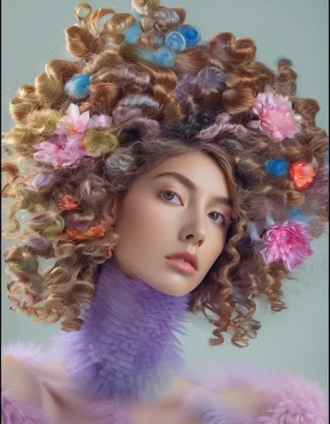 (modern art, masterpiece, best quality, hyper realistic, raw photo, ultra detailed, extremely detailed, intricately detailed), (photorealistic:1.4), fashion photography of a stunningly beautiful women, (crazy alternate hairstyle:1.4), a unique form reminiscent of something from a sci-fi movie, <lora:hair_style:0.95>, beautiful and breathtaking hairstyle, pinterest hairstyles, hairstyle inspired by Daniele Afferni and  Andrew Christian, hair down, flipped hair, one side up hair, gradient hair, stunning intricate full color, (intricate detailed hair:1.4), kaleidoscope, irresistibly tempting, understated appeal, striking juxtapositions, evocative hues, vivid illumination, creative refinement, striking juxtapositions, evocative hues, captivating coloration, pure, Innocent, aesthetic, romanticism, fairy, idol, beautiful detailed face, small face, artistic, perfect anatomy, goddess, calm, composed, like a cat, highly detailed Jumpsuit, denim jacket, and flats. designed by Matthew Williamson and Andrew Christian and Alex Colville, layered, textural, face focus, depth of field, symmetrical, golden ratio, 8k resolution, octane render, extremely high-resolution details, realism pushed to extreme, fine texture, incredibly lifelike, (soft window natural lighting:1.4), dynamic angle, film grain, FujiFilm XT4, taken by Burim Myftiu, wakame,