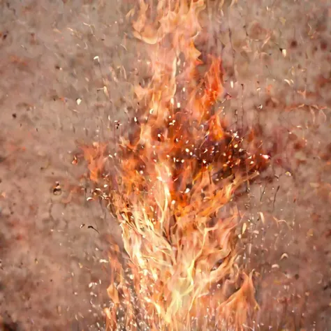 In the middle of absolute nothingness, a small flame flickers
