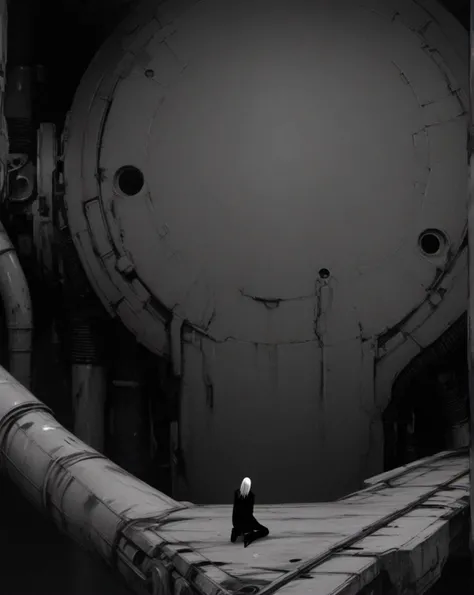 score_9, score_8_up, score_7_up, score_6_up, score_5_up, <lora:Blame_pony:0.6> blame, comic, dark, greyscale, industrial pipe, brutalism, brutalist architecture,
,
masterpiece,
BREAK score_9, score_8_up, score_7_up, score_6_up, score_5_up, <lora:Blame_pony:0.6> blame, comic, dark, greyscale, industrial pipe, brutalism, brutalist architecture,
,
1girl, solo, realistic, large breasts, looking at viewer, hair over eyes, kneeling, sneaking, from above, cashmere,
BREAK score_9, score_8_up, score_7_up, score_6_up, score_5_up, <lora:Blame_pony:0.6> blame, comic, dark, greyscale, industrial pipe, brutalism, brutalist architecture,
,
best quality,