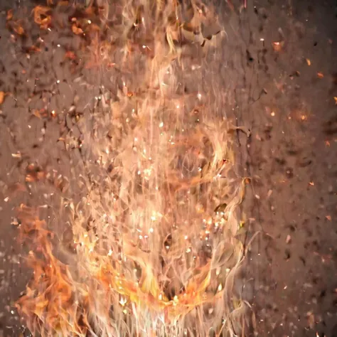 In the middle of absolute nothingness, a small flame flickers