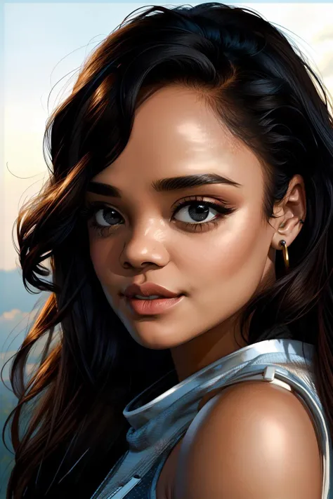<lora:add_detail:1>, <lora:GoodHands-vanilla:1>, <lora:tessa-01:1> tessa thompson, portrait,