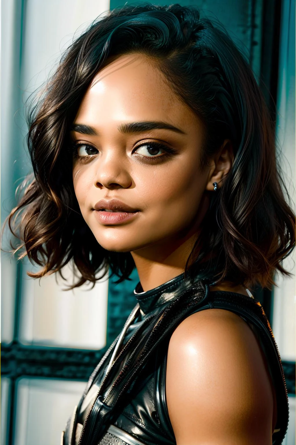 <lora:add_detail:1>, <lora:GoodHands-vanilla:1>, <lora:tessa-01:1> tessa thompson, portrait,