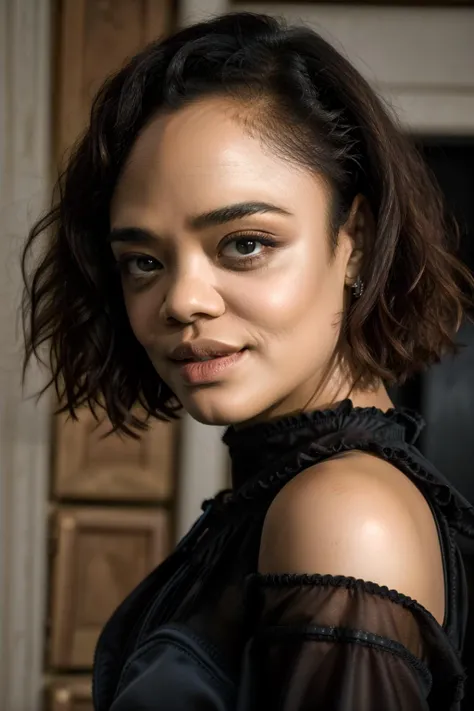 <lora:add_detail:1>, <lora:GoodHands-vanilla:1>, <lora:tessa-01:1> tessa thompson, portrait,