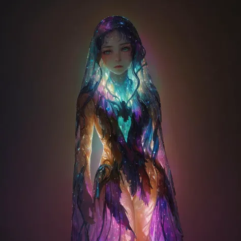 ((Masterpiece, edgQuality, RAW photo, Award-winning:1.5 )), FUTSCRIBE,TECHNICAL SKETCH,<lora:futscribe:1>,Dream Scenery,<lora:Dream Scenery XL:1>, Conceptual art,digital art,by Anne Bachelier, ultra detailed , wearing edgbodyl lingerie, large expressive eyes, an absurd mishmash of fractal chaos, quads sparkles of a colorful light glitch, glitch colorful rays, an absurd jumble of fractal chaos, sitting on a bioluminescent (mushroom:1.2), dangerous, translucent wings, alien life form, ethereal, (bioluminescent:1.2), (glowing highlights:1.2), (fractal art:1.1), colorful, kodachrome, uhd, (photorealistic:1.5), <lora:add-detail-xl:0.75> <lora:EnvyBetterHiresFixXL01:0.75> <lora:extremely_detailed:1.5>, extremely detailed, <lora:ral-elctryzt-sdxl:0.6> <lora:add-detail-xl:2.0> <lora:xl_more_art-full-xl:0.6> <lora:SDXLFaeTastic2400:1> , Art by Jim Mahfood, Henry Asencio, (1 girl, lila hair, detailed eyes and face depth of field:1.8 ), Ultra-detailed woman silhouette illustration, (((translucent skin: 1.5))), (((translucent body: 1.5))), neon lights, light particles, vibrant mosaic, streaked, golden age aesthetics, (natural skin texture, hyperrealism, ((large pixels, pixel art, pixelated image, pixelated CG, pixel rendering, hyper artistic style, high contrast, matte texture, muted colours, oil painting, oil panting style, masterpiece, best quality, close-ups)), (detailed hyper artistic background, ultra pixelated background, dreamy background, dreamy imagery, artistic background, abstract background), ((cinematic lighting, best shadows, rim lighting, two tone lighting, refined details))