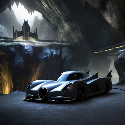 Hyperrealistic art of  <lora:Batman The Animated Series Style:1.2>
In Gotham City a futuristic batcave in the background inside a big cave Batman The Animated Series Style, Extremely high-resolution details, photographic, realism pushed to extreme, fine texture, incredibly lifelike
